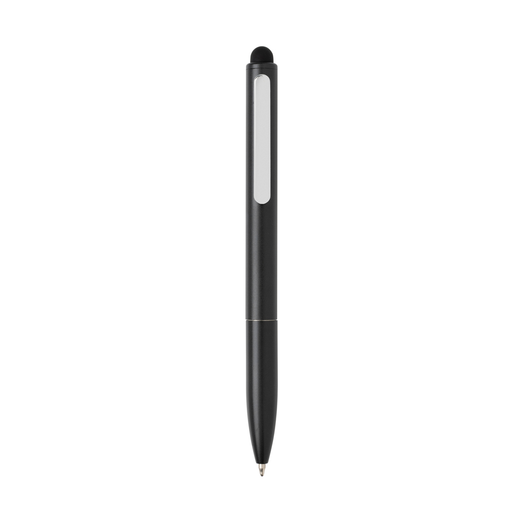 Kymi Kugelschreiber mit Stylus aus RCS-recyceltem Aluminium, bedruckbar