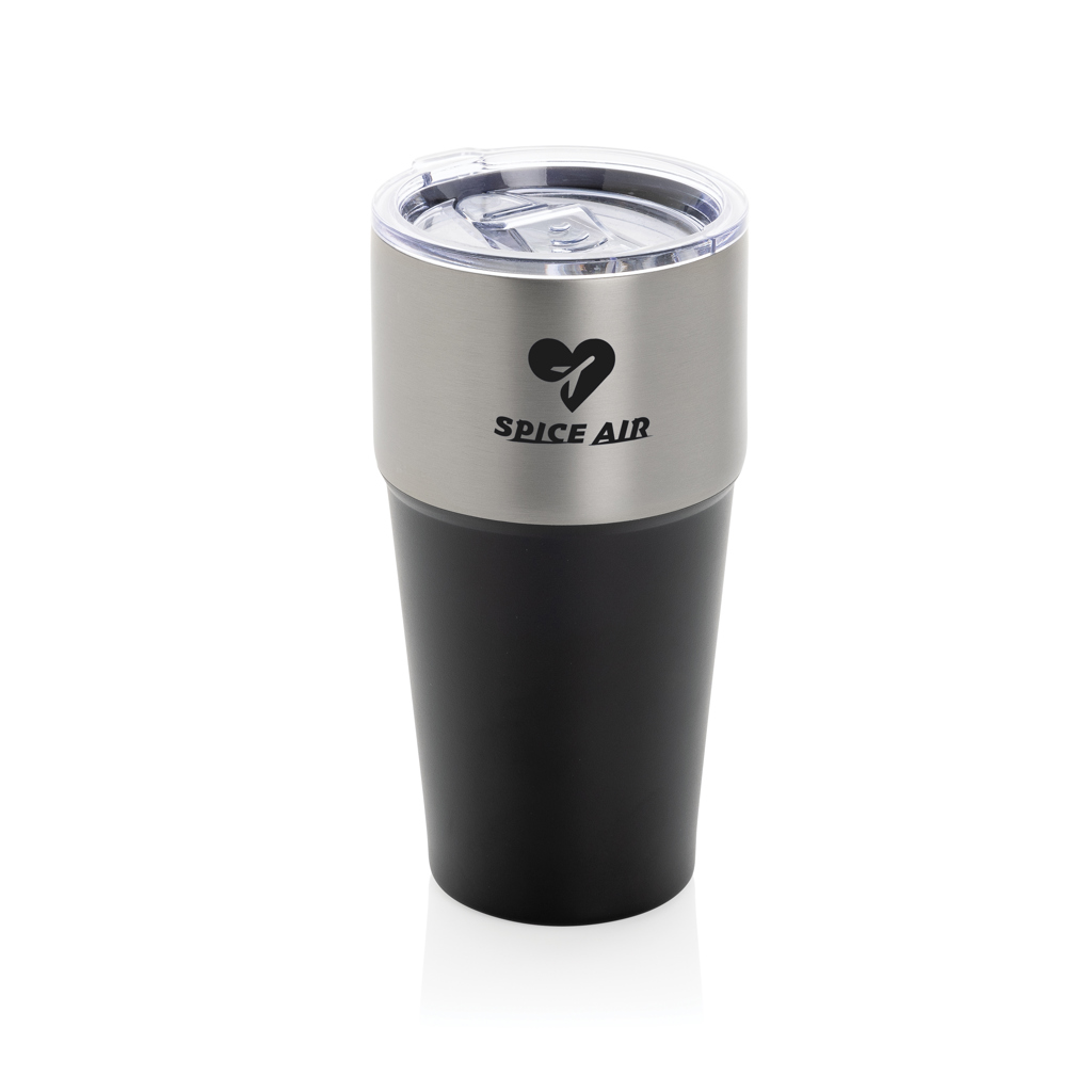 Fluid Tumbler 500 ml aus RCS-recyceltem Edelstahl, doppelwandig, mit Logo Fluid Tumbler 500 ml aus RCS-recyceltem Edelstahl, doppelwandig, mit Logo