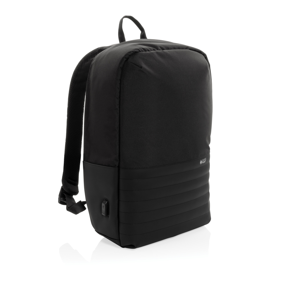 Swiss Peak AWARE Anti-Theft Laptop-Rucksack 15,6 Zoll aus rPET Swiss Peak AWARE Anti-Theft Laptop-Rucksack 15,6 Zoll aus rPET