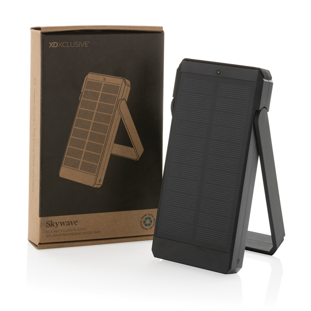 XD Xclusive Skywave Solar-Powerbank 10.000 mAh aus RCS-recyceltem ABS XD Xclusive Skywave Solar-Powerbank 10.000 mAh aus RCS-recyceltem ABS