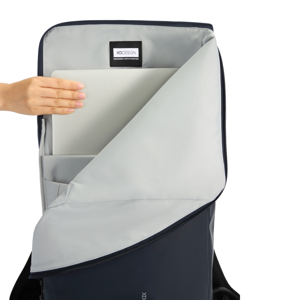XD Design Urban Anti-Diebstahl-Rucksack mit 16-Zoll-Laptopfach, recyceltes PET, bedruckbar XD Design Urban Anti-Diebstahl-Rucksack mit 16-Zoll-Laptopfach, recyceltes PET, bedruckbar