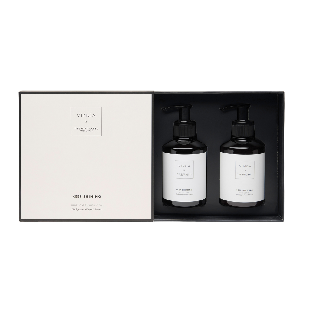 VINGA x TGL Handpflege-Geschenkset – Seife & Lotion 2x 200 ml in Recycling-PET-Flaschen