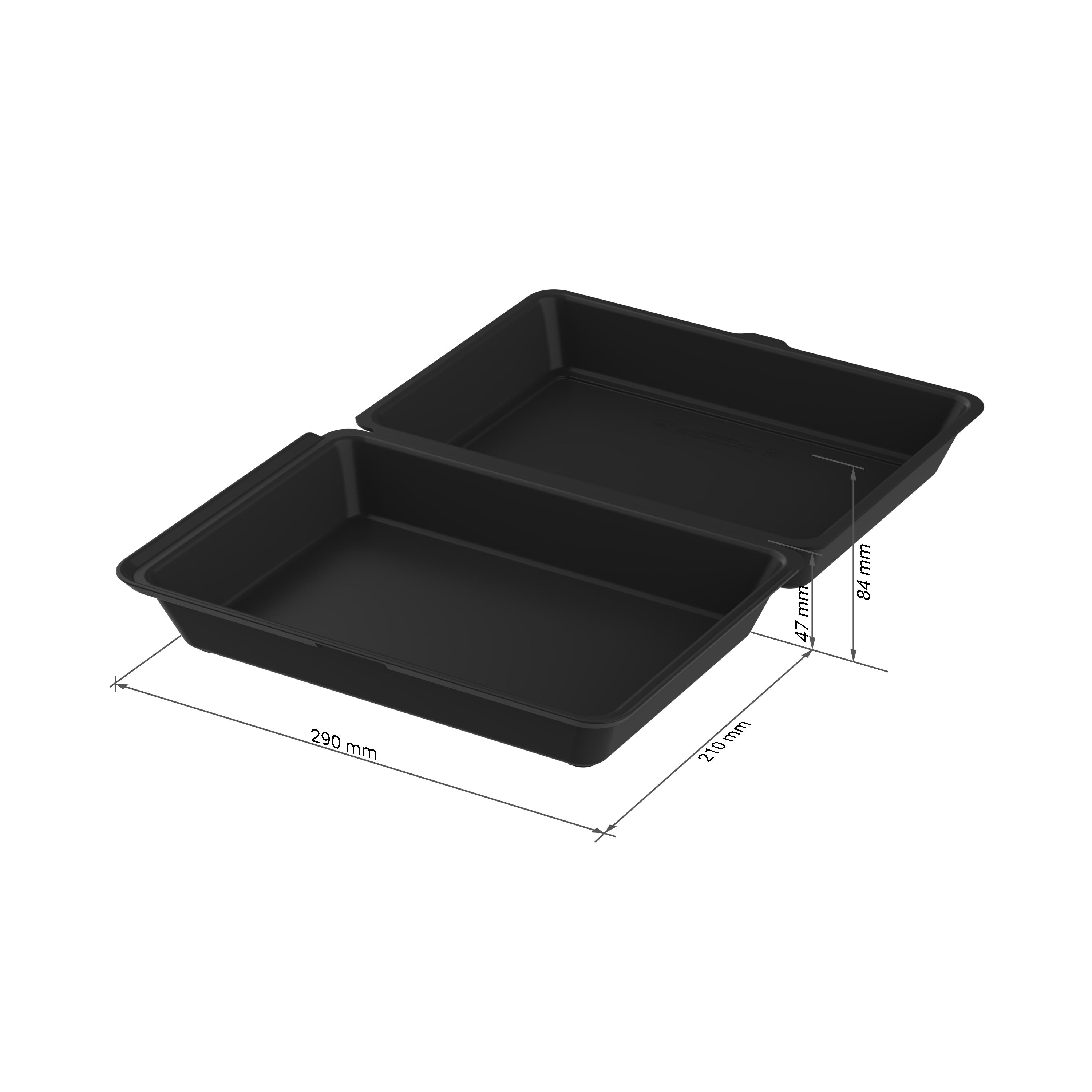 Menübox "ToGo" XL, ohne Trennstege – DET1 Menübox "ToGo" XL, ohne Trennstege