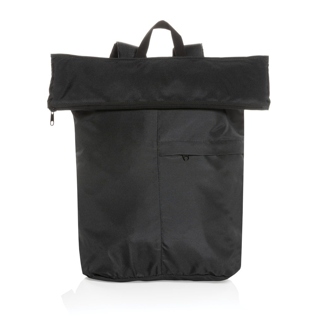 Dillon AWARE RPET faltbarer Lightweight-Rucksack mit Logo bedruckbar Dillon AWARE RPET faltbarer Lightweight-Rucksack mit Logo bedruckbar