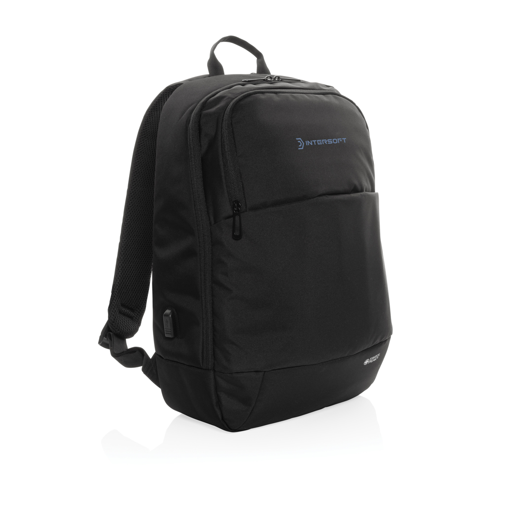 Swiss Peak AWARE Laptop-Rucksack 15,6 Zoll aus recyceltem PET, bedruckbar Swiss Peak AWARE Laptop-Rucksack 15,6 Zoll aus recyceltem PET, bedruckbar