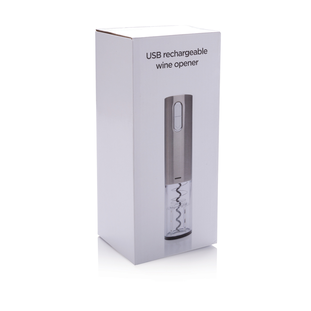 XD Collection Elektrischer Weinöffner USB-aufladbar mit LED-Licht — veredelbar mit Tampondruck oder Lasergravur XD Collection Elektrischer Weinöffner USB-aufladbar mit LED-Licht — veredelbar mit Tampondruck oder Lasergravur