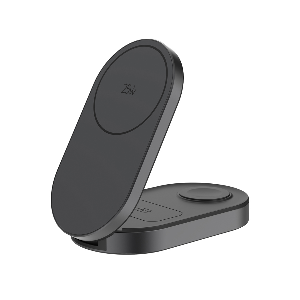 XD Xclusive Quantum Ultra-Fast 3-in-1 25W faltbarer Wireless Charger – bedruckbar XD Xclusive Quantum Ultra-Fast 3-in-1 25W faltbarer Wireless Charger – bedruckbar
