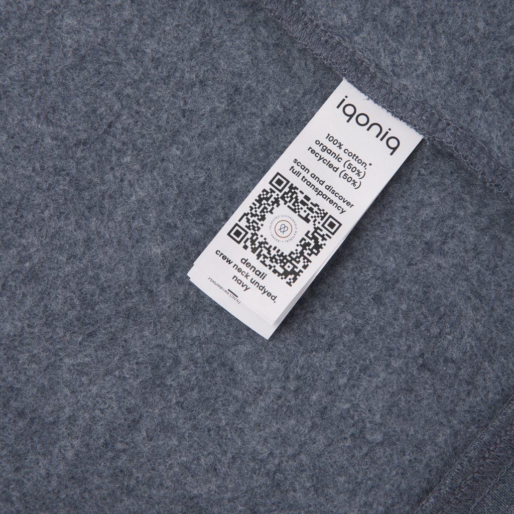 IQONIQ Denali Rundhals-Sweater aus 50% recycelter und 50% Bio-Baumwolle, ungefärbt IQONIQ Denali Rundhals-Sweater aus 50% recycelter und 50% Bio-Baumwolle, ungefärbt