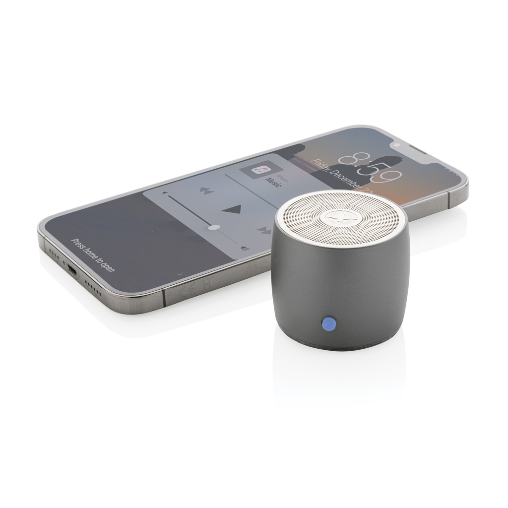 Swiss Peak 3W Bluetooth Lautsprecher aus RCS-recyceltem Aluminium Swiss Peak 3W Bluetooth Lautsprecher aus RCS-recyceltem Aluminium