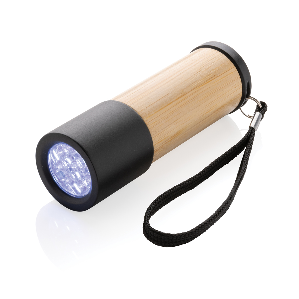 XD Collection Bambus-Taschenlampe mit recyceltem ABS, 30 Lumen, AAA-Betrieb XD Collection Bambus-Taschenlampe mit recyceltem ABS, 30 Lumen, AAA-Betrieb