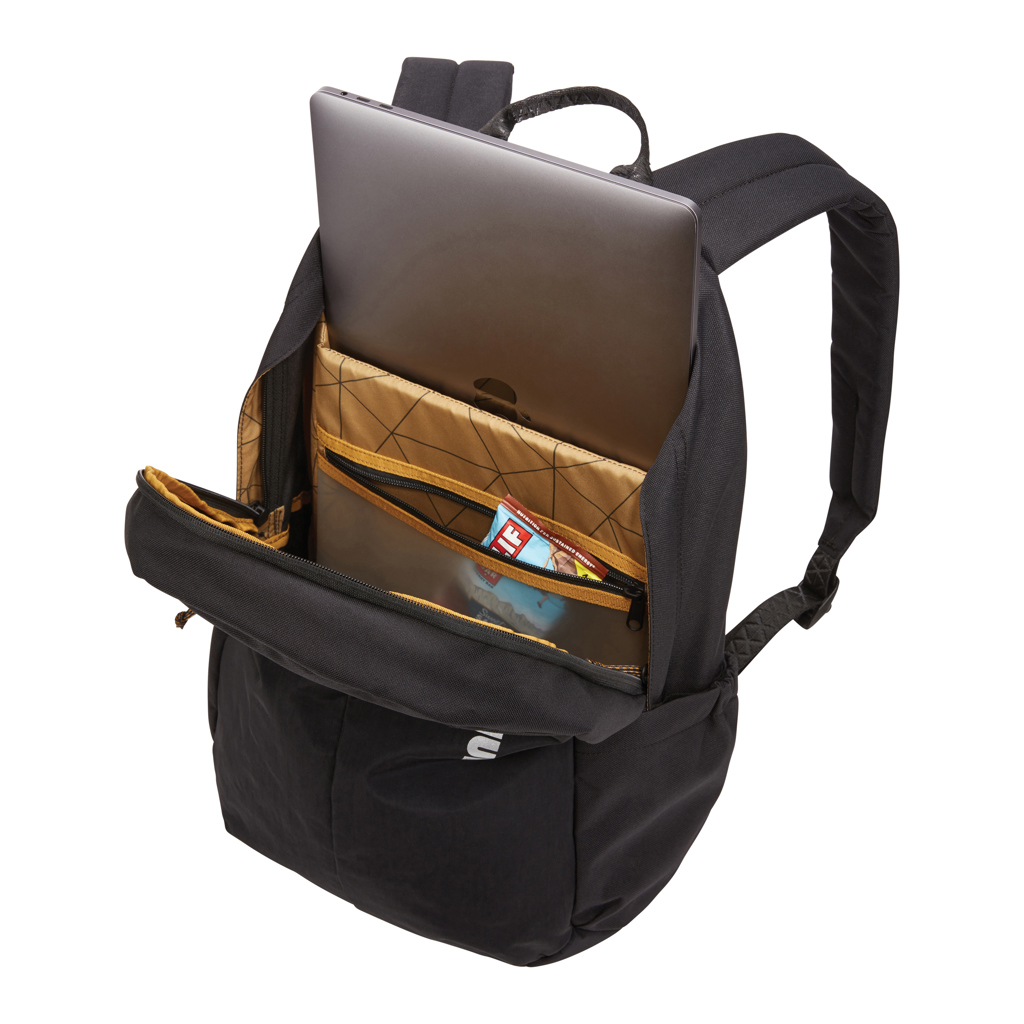 Thule Indago Laptop-Rucksack 23 l aus recyceltem PET und Nylon, bestickbar mit Logo