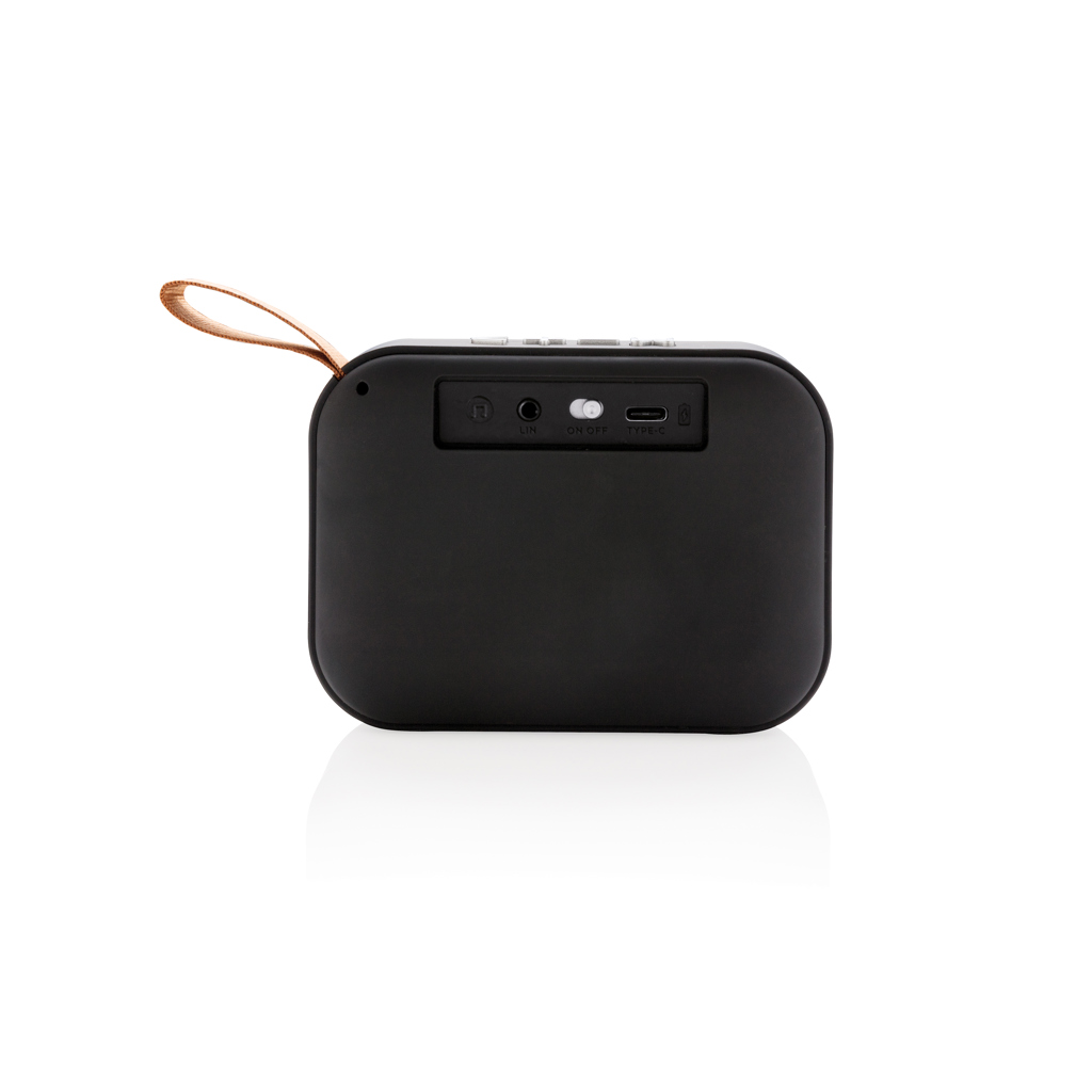 XD Collection Bluetooth-Lautsprecher 3W mit Stoffbezug, bedruckbar