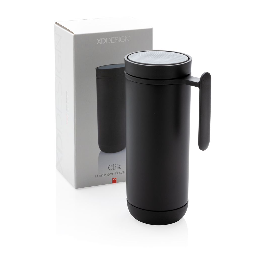 XD Design Clik Reisebecher 225 ml mit Griff, doppelwandig & auslaufsicher XD Design Clik Reisebecher 225 ml mit Griff, doppelwandig & auslaufsicher