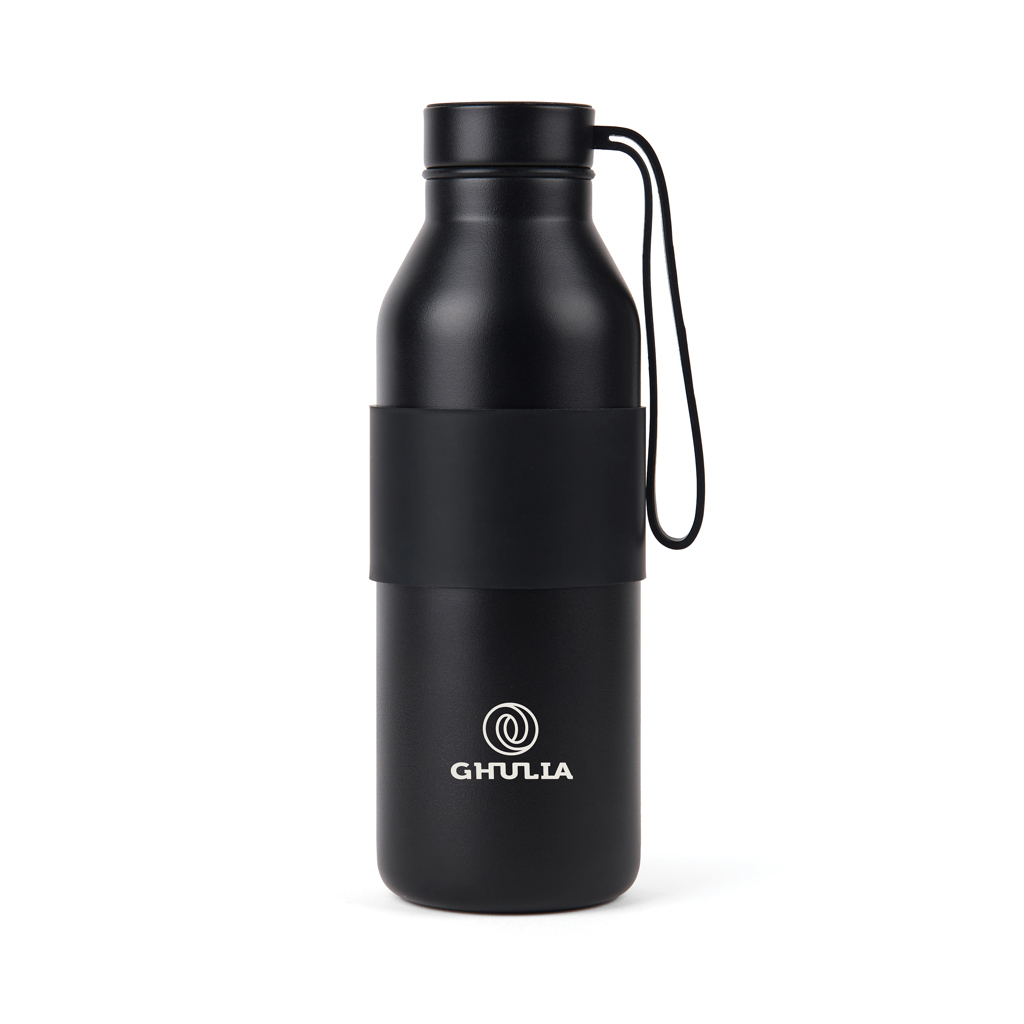 VINGA Niro Thermosflasche 500 ml aus RCS-recyceltem Edelstahl mit Logo