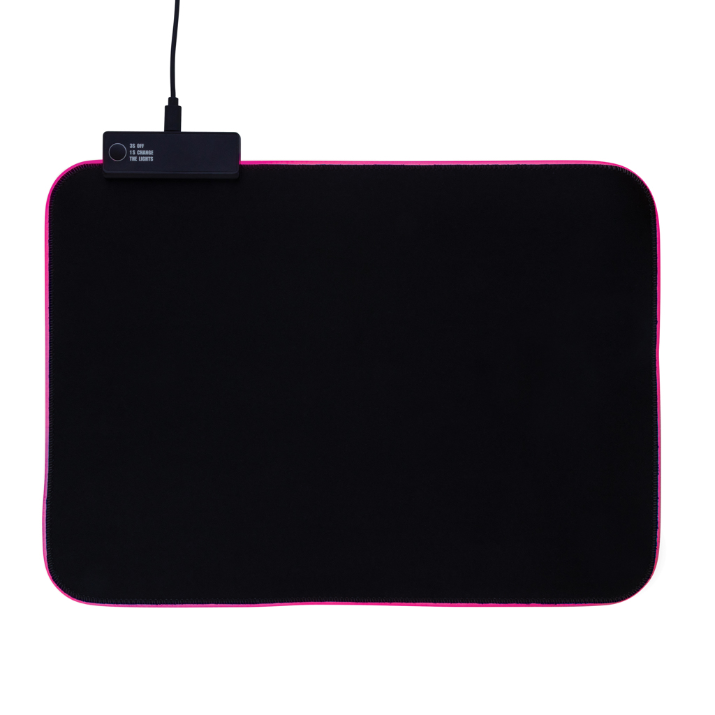 RGB Pro Gaming Mauspad, PVC-frei & rutschfest – schwarz RGB Pro Gaming Mauspad, PVC-frei & rutschfest – schwarz
