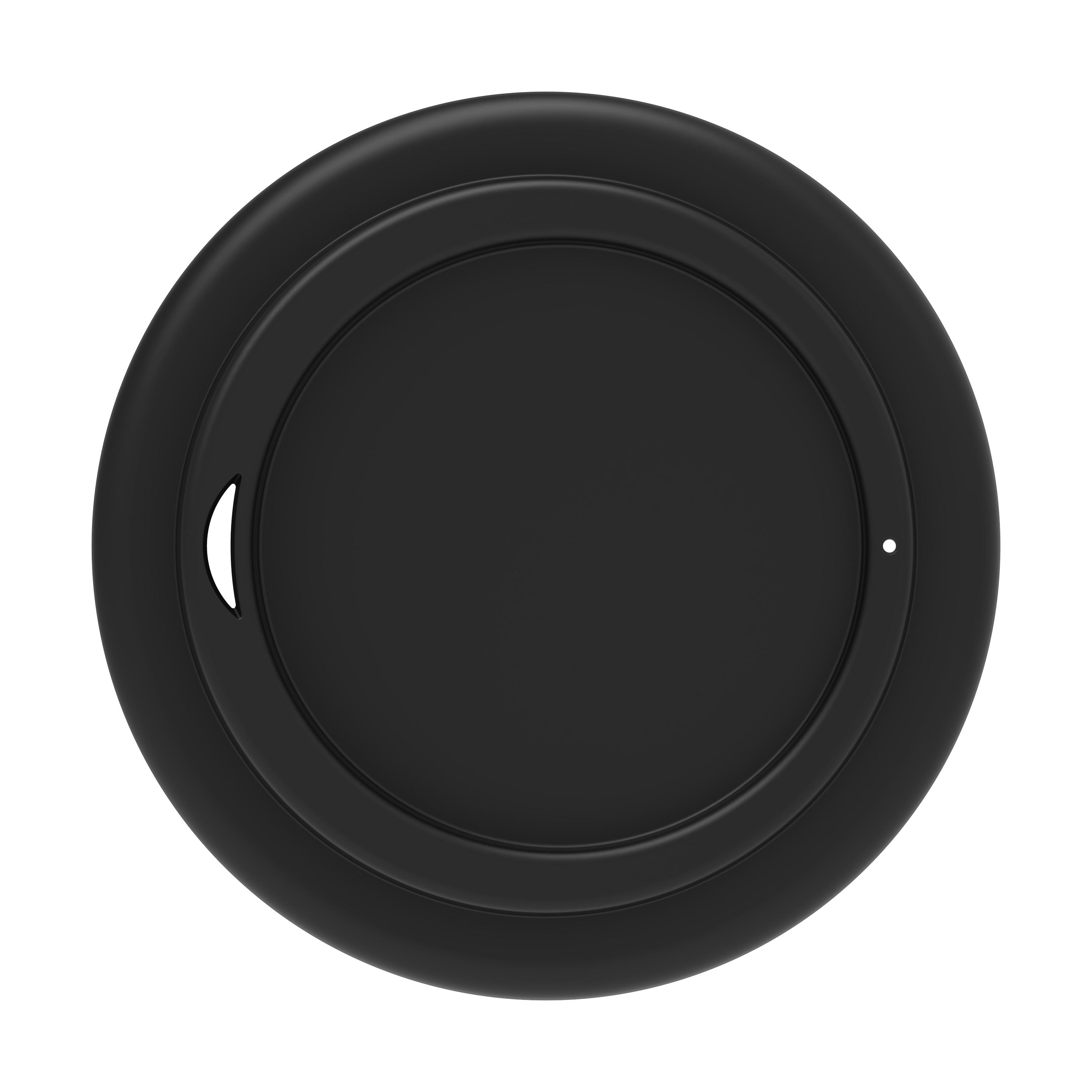 Kaffeebecher "Premium" – TopView_Deckel_Schwarz Kaffeebecher "Premium"