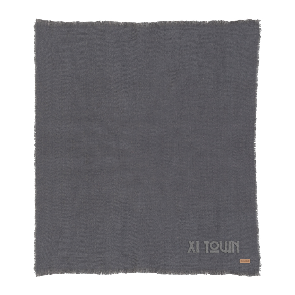 Ukiyo Aware Polylana gewebte Decke 130x150 cm mit Logo-Bestickung Ukiyo Aware Polylana gewebte Decke 130x150 cm mit Logo-Bestickung