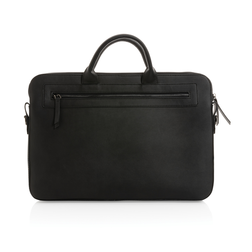 Swiss Peak 14" Laptoptasche aus GRS-recyceltem PU mit Logodruck