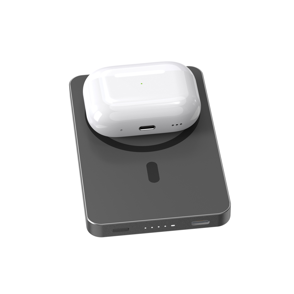 Urban Vitamin Marin Magnet-Powerbank 5.000 mAh, 15 W kabellos – mit Logo gravierbar Urban Vitamin Marin Magnet-Powerbank 5.000 mAh, 15 W kabellos – mit Logo gravierbar
