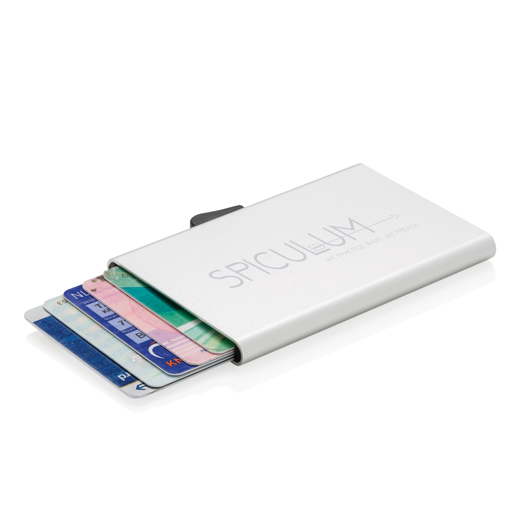 C-Secure RFID Kartenhalter aus Aluminium für bis zu 7 Karten
