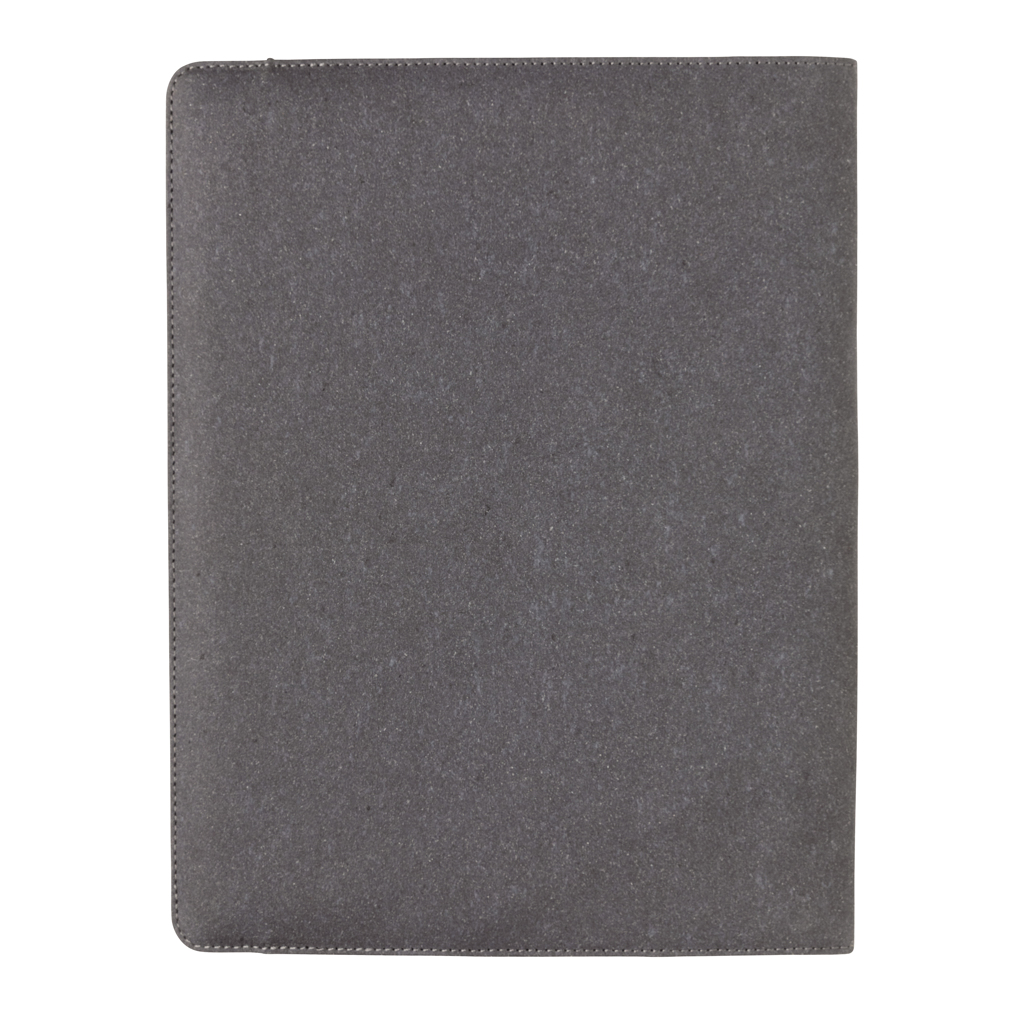 A4 Portfolio aus PU mit Notizblock, grau – XD Collection (mit Logo veredelbar) A4 Portfolio aus PU mit Notizblock, grau – XD Collection (mit Logo veredelbar)