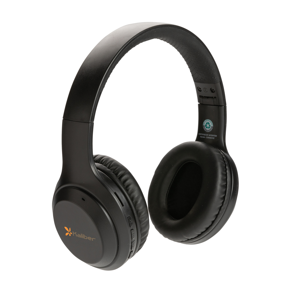 XD Collection Bluetooth-Kopfhörer aus recyceltem ABS, faltbar, mit Logo
