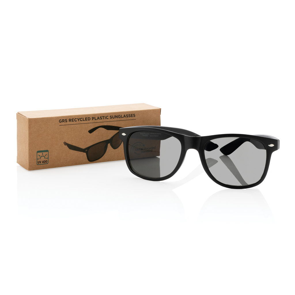 XD Collection Sonnenbrille aus 65 % recyceltem PC (GRS) – mit Tampondruck veredelbar