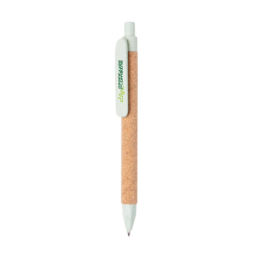Recycelt: Weizenstroh & Kork Stift, Dokumental® – grün Recycelt: Weizenstroh & Kork Stift, Dokumental® – grün