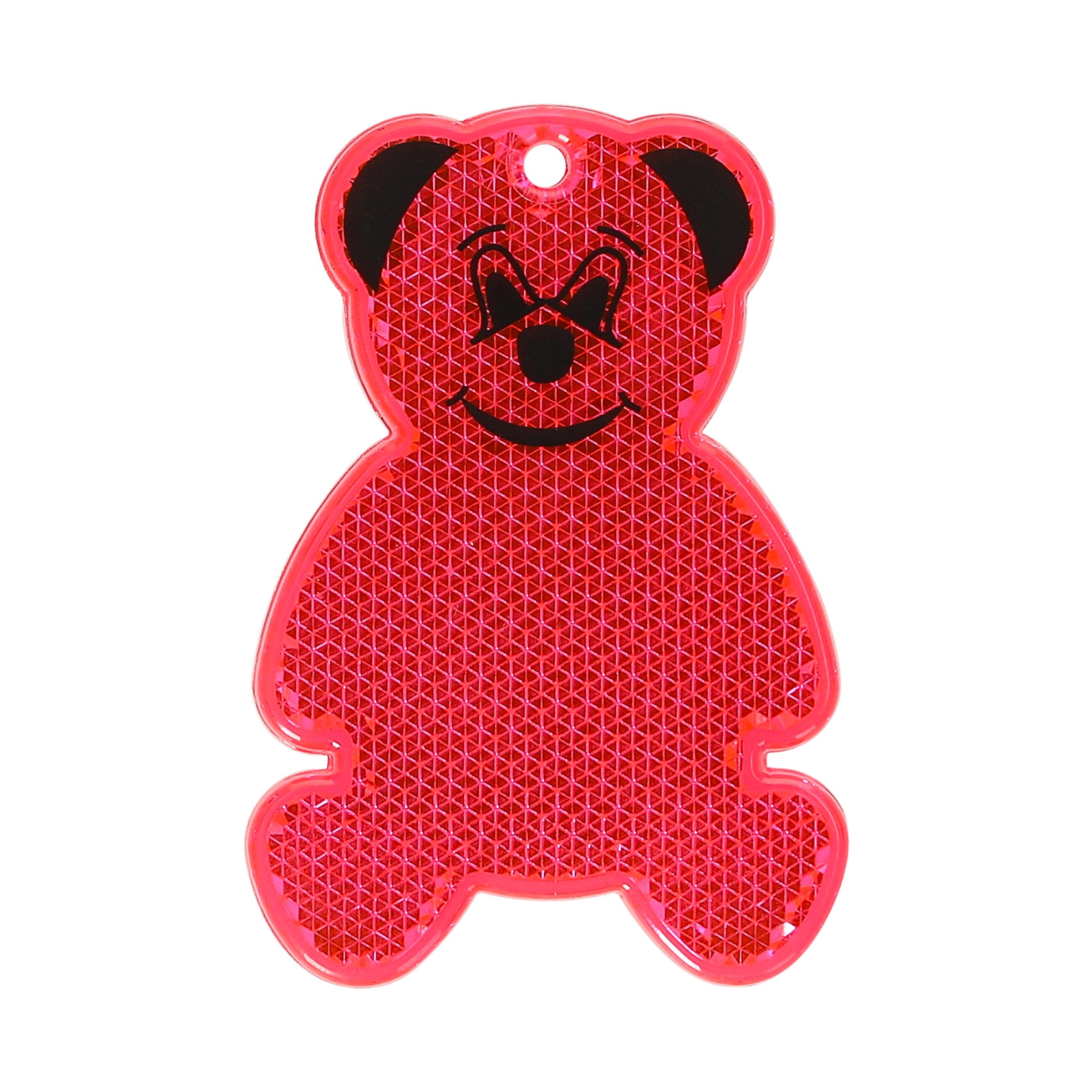 Reflektor "Bär" – transparent-pink Reflektor "Bär" – transparent-pink