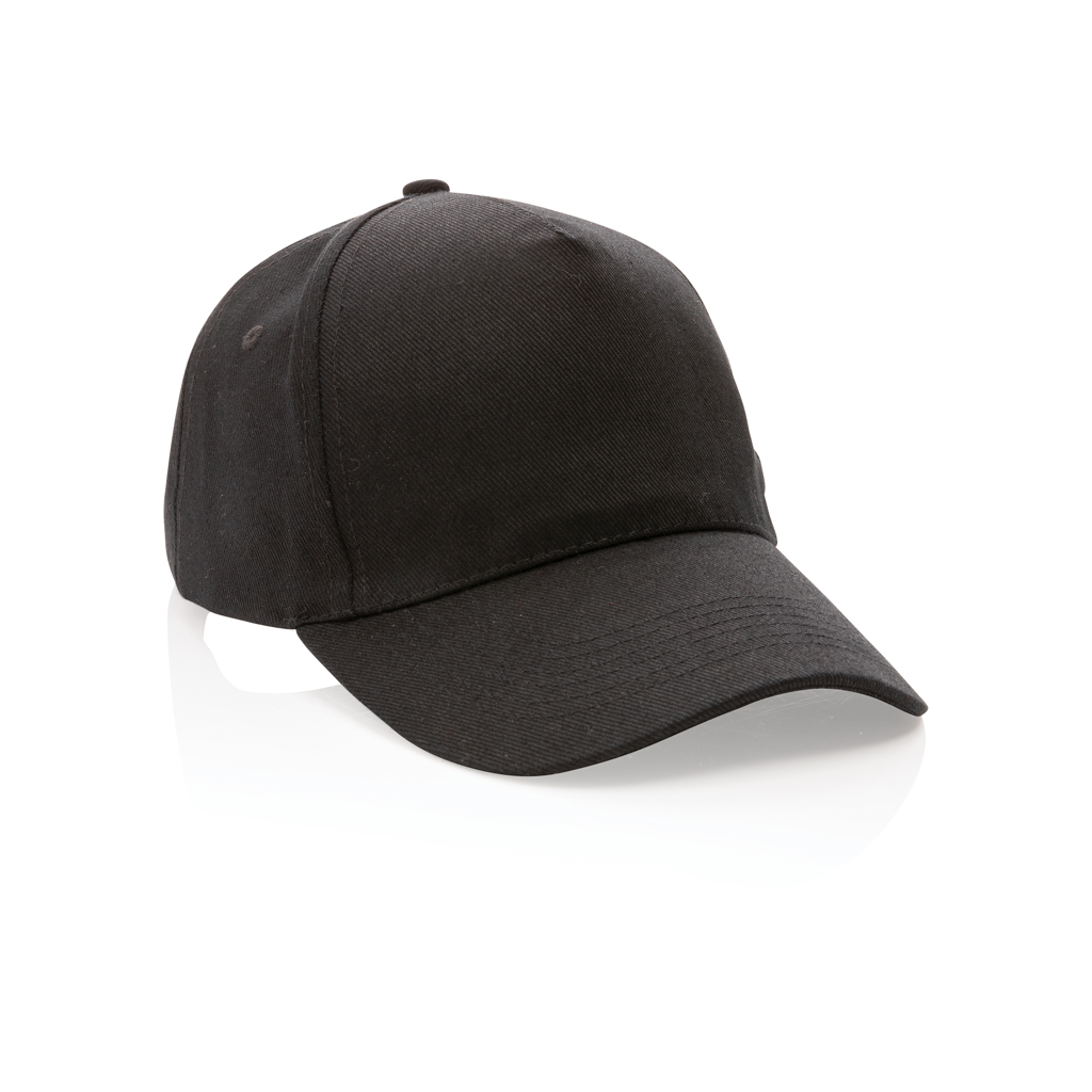 XD Collection Impact 5-Panel Cap aus 280 g/m² rCotton mit AWARE™ Tracer
