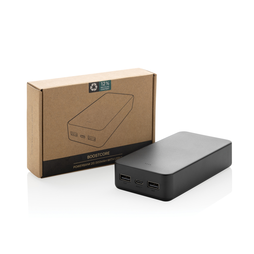 XD Collection Boostcore Powerbank 20.000 mAh aus RCS-recyceltem ABS XD Collection Boostcore Powerbank 20.000 mAh aus RCS-recyceltem ABS