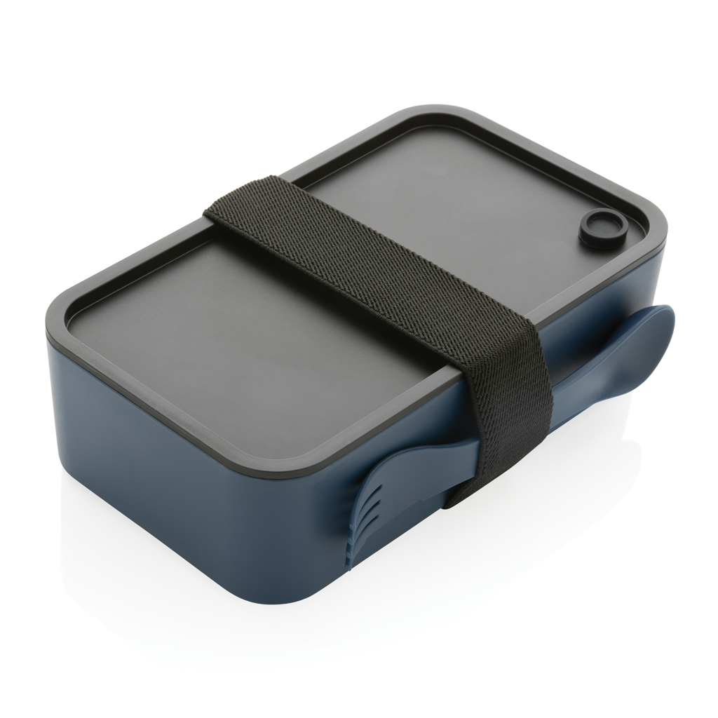 XD Collection GRS RPP Lunchbox mit Göffel 1,2 L bedruckbar XD Collection GRS RPP Lunchbox mit Göffel 1,2 L bedruckbar