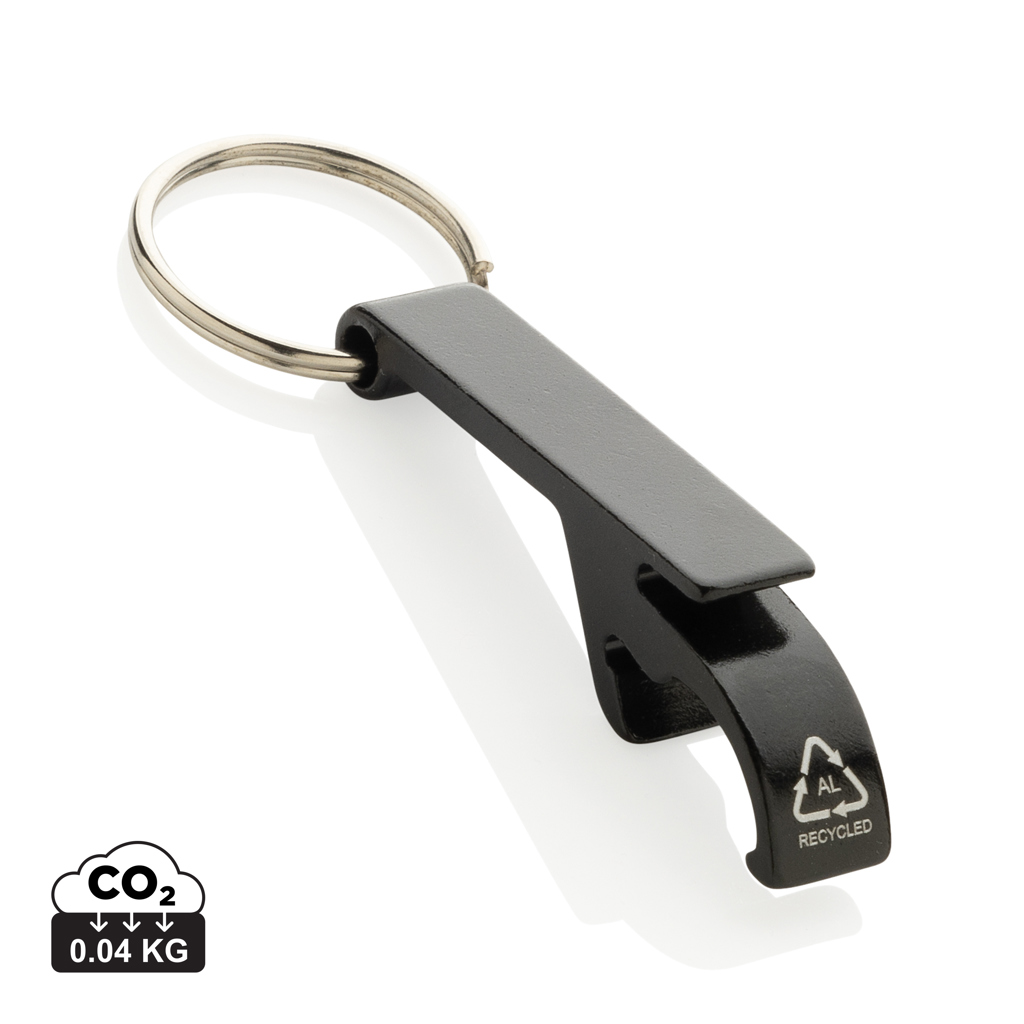 XD Collection Flaschen- und Dosenöffner-Schlüsselanhänger aus 79 % RCS-Recycling-Aluminium, mit Lasergravur XD Collection Flaschen- und Dosenöffner-Schlüsselanhänger aus 79 % RCS-Recycling-Aluminium, mit Lasergravur