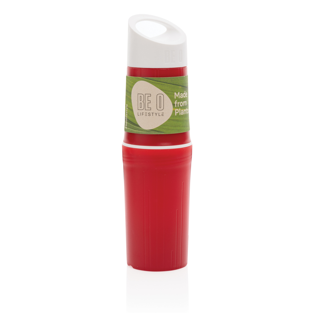 BE O Bottle Wasserflasche 500 ml aus Zuckerrohr-Bioplastik, Made in EU