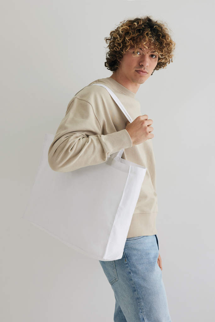 Impact AWARE Recycelter Baumwoll-Shopper 145 g/m² – bedruckbar mit Logo