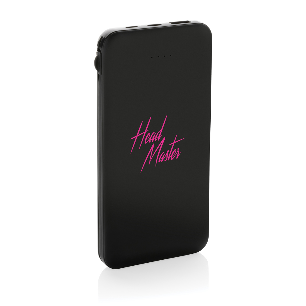 Lockhart Flat 10.000mAh RCS-Powerbank – Innovatives Werbegeschenk mit Logo