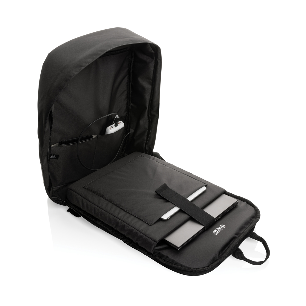 Swiss Peak AWARE Anti-Theft Laptop-Rucksack 15,6 Zoll aus rPET Swiss Peak AWARE Anti-Theft Laptop-Rucksack 15,6 Zoll aus rPET