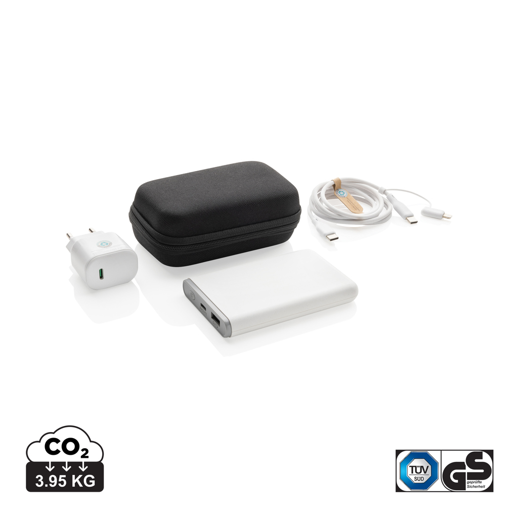 Surge Charge Set aus recyceltem PET – Strahlendes Werbegeschenk für Events