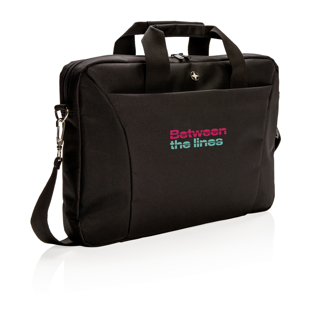 Swiss Peak Laptoptasche 15,4 Zoll P732 aus 600D/1680D-Polyester, PVC-frei, bestickbar