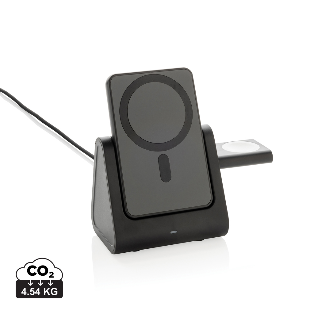 Powerbase Trio Charger aus RCS-Kunststoff – Perfektes Kundenbindungs-Gadget mit Logo