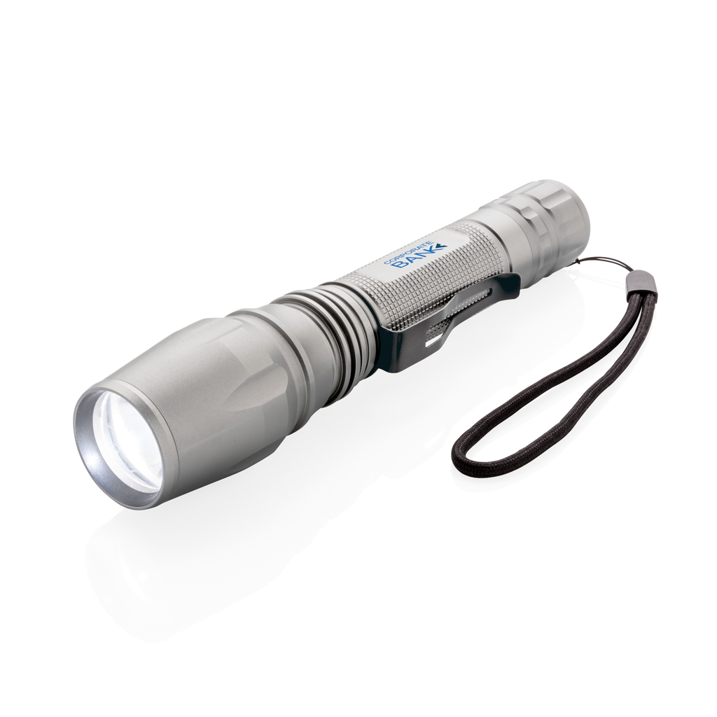 XD Collection 10W Cree LED-Taschenlampe aus Aluminium mit Logo-Veredelung