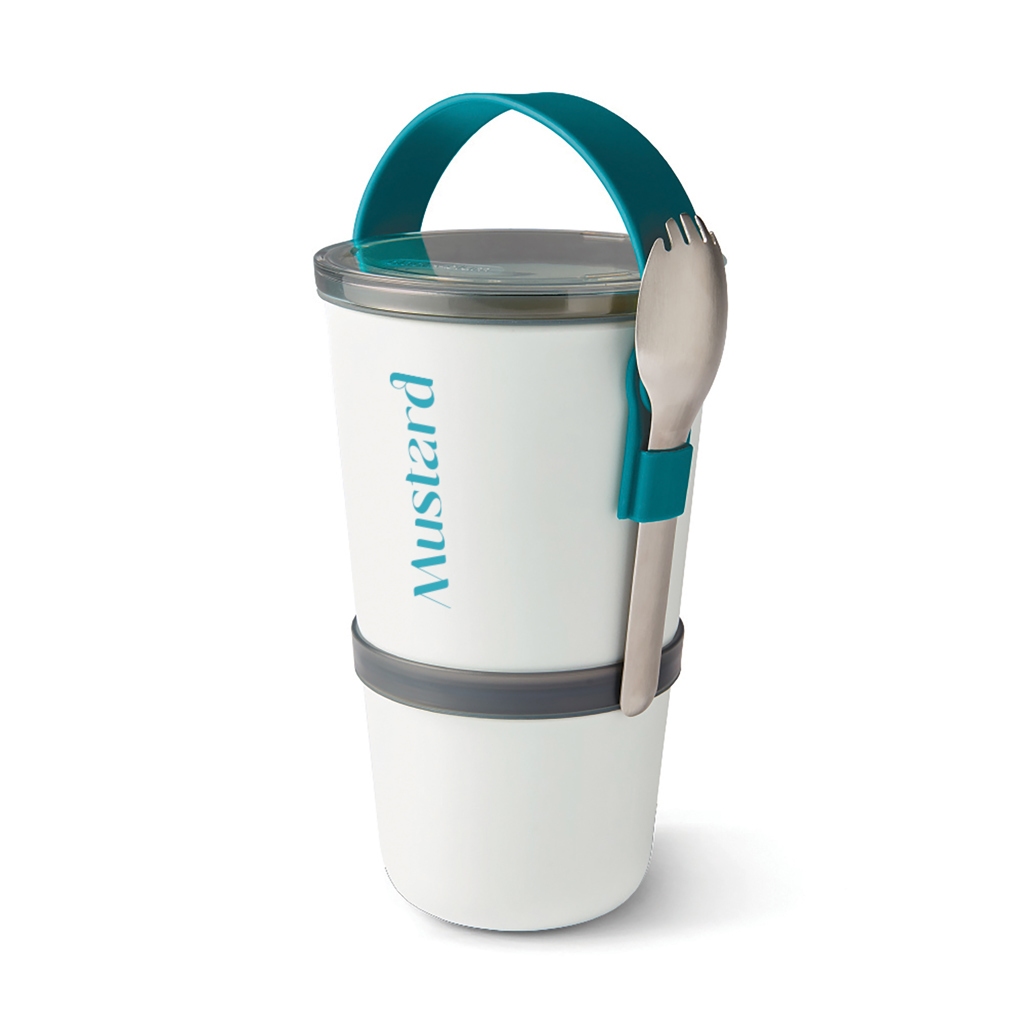Black+Blum Lunch Pot Original – zweiteilige Lunchbox mit Spork, bedruckbar