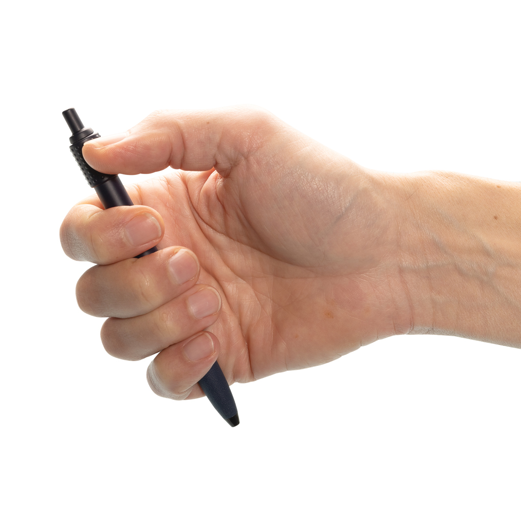 Quill Spinner Pen Blau aus rec. rABS Perfekter Werbeartikel mit Logo