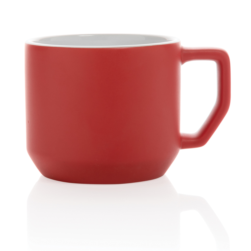 Keramiktasse 350 ml, EN12875-1 spülmaschinenfest – rot