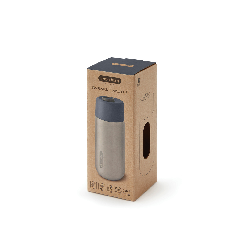Black+Blum Thermobecher 340 ml Edelstahl auslaufsicher mit Logo bedruckbar