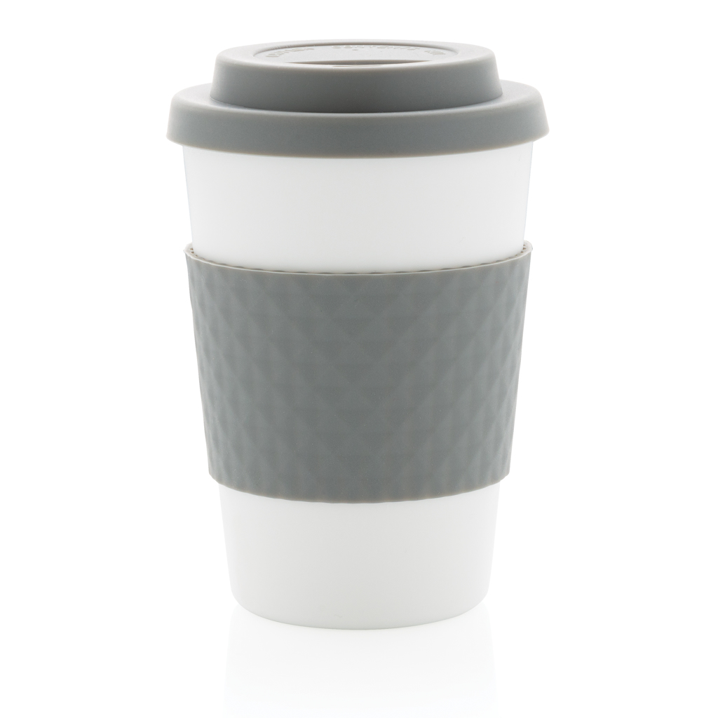 Wiederverwendbarer Kaffeebecher 270 ml mit Silikondeckel — XD Collection Wiederverwendbarer Kaffeebecher 270 ml mit Silikondeckel — XD Collection