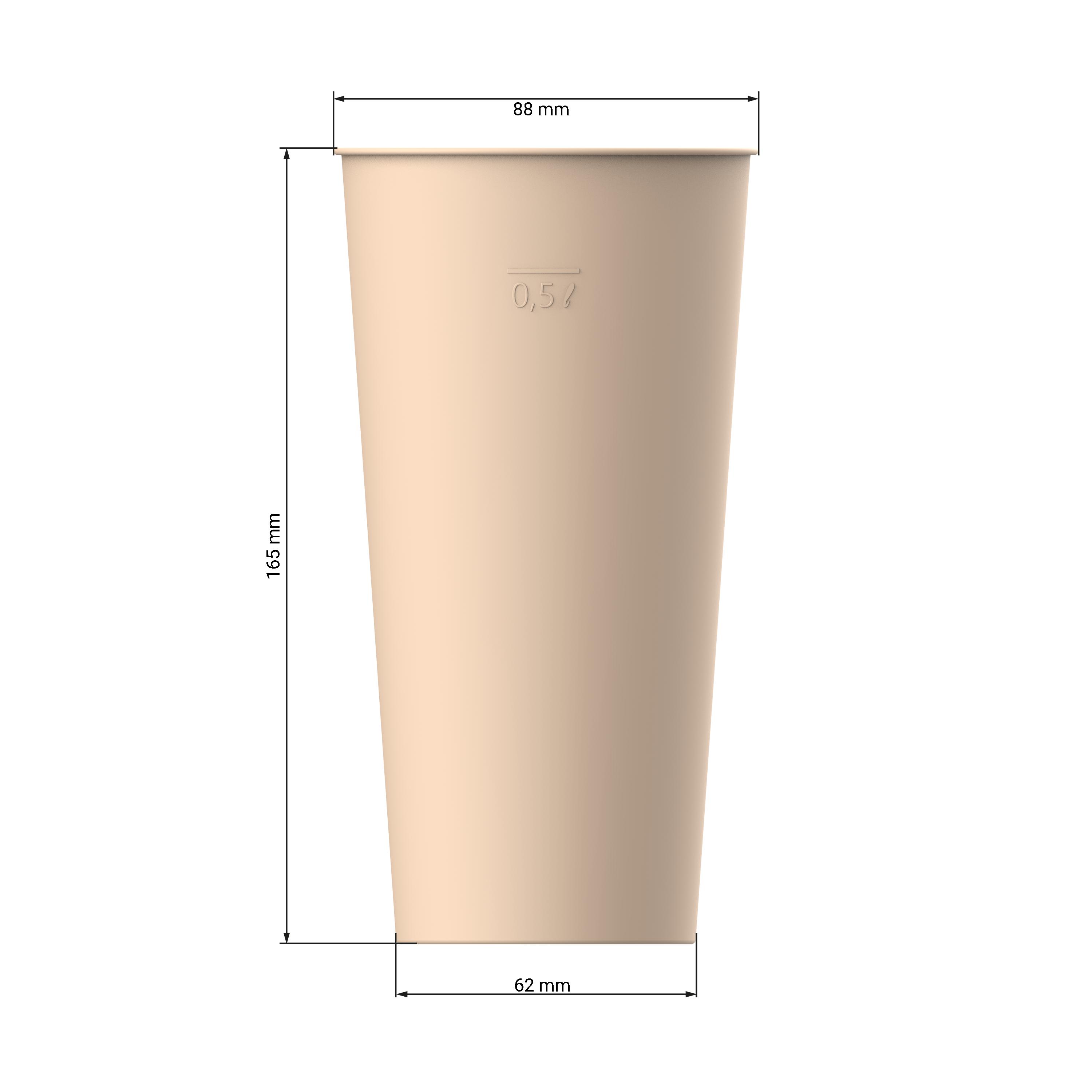 Bio-Trinkbecher "Colour" 0,5 l – DET1 Bio-Trinkbecher "Colour" 0,5 l