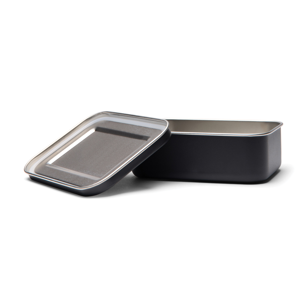 VINGA Parks Lunchbox aus RCS-Edelstahl 750 ml, schwarz, mit Logo veredelbar
