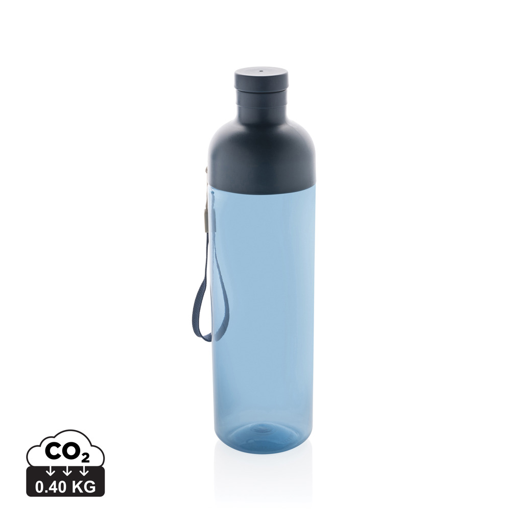 XD Collection Impact Trinkflasche 600 ml aus 65 % recyceltem PET (rPET), RCS-zertifiziert, mit Logo bedruckbar