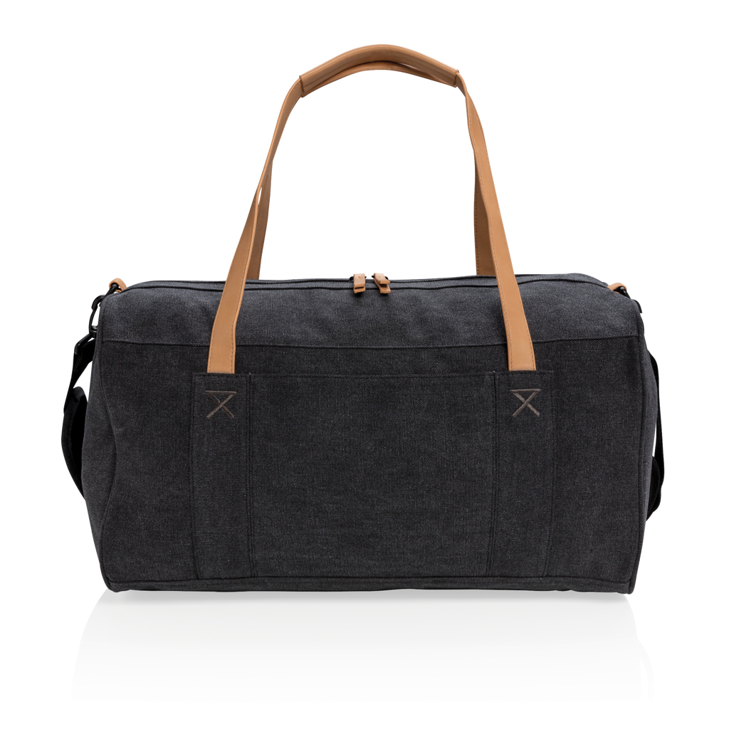 PVC-freie Canvas-Reisetasche Business - schwarz